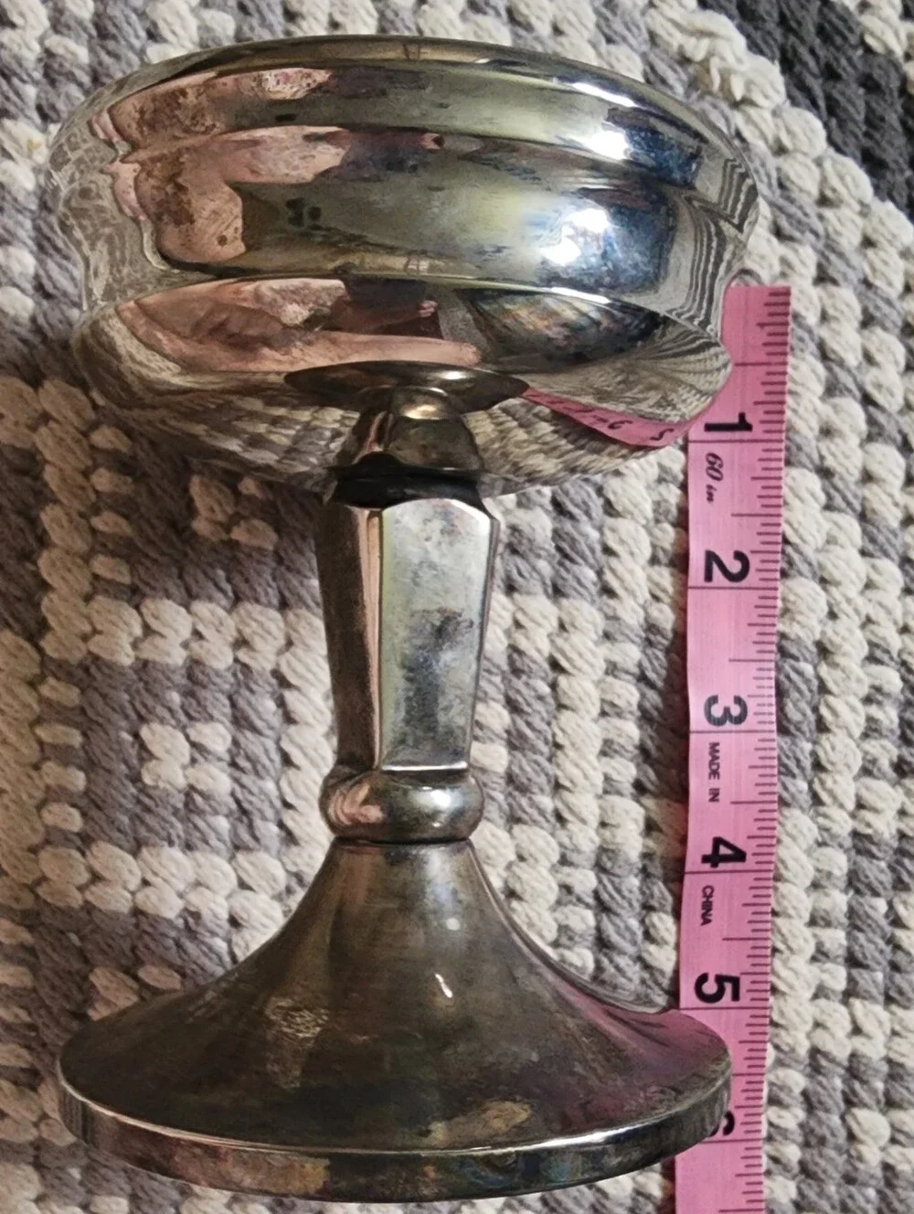 Pottery Barn Silver Plated Candle Stand